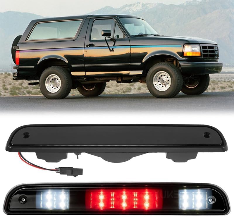 OQHAIR 3rd Third Brake Light High Mount Stop Light LED Rear Cargo 3Rd Brake Light Lamp For F250 F350 1994-1997