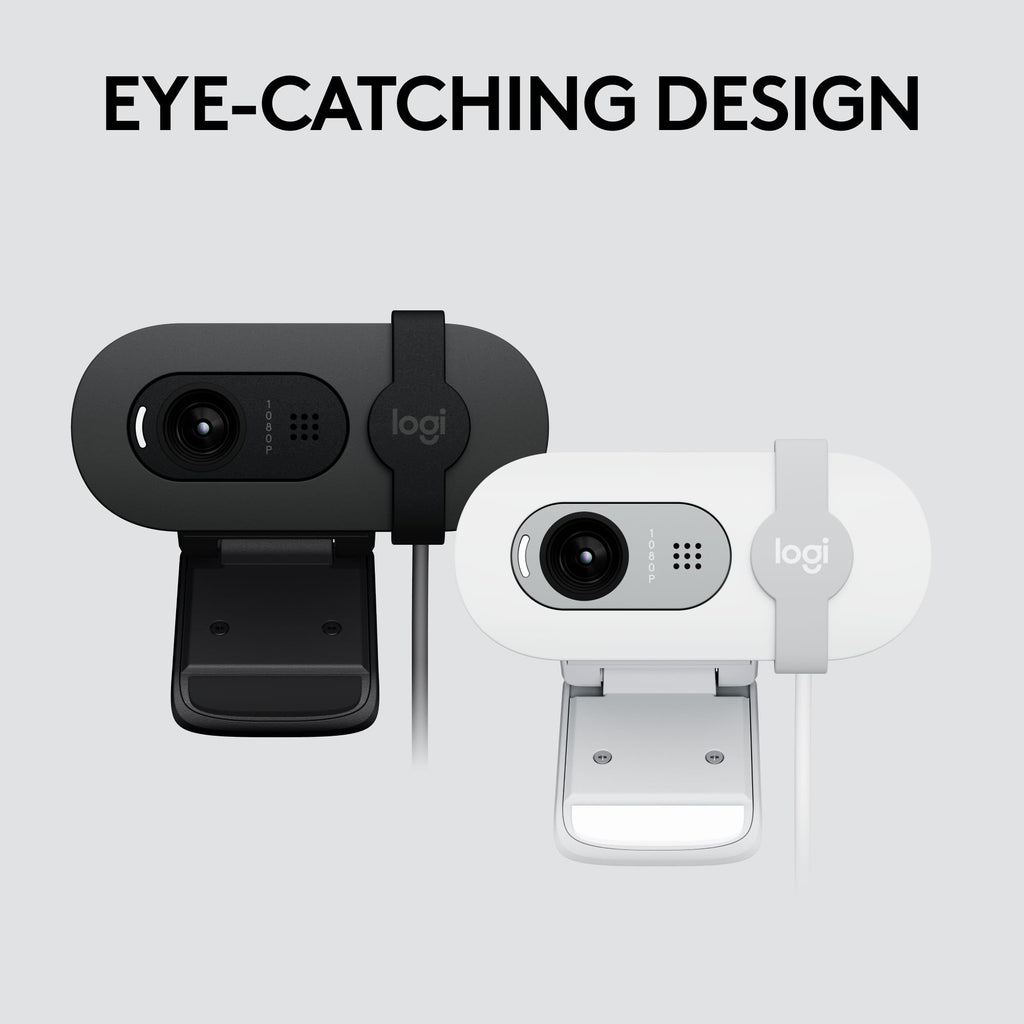 Logitech Brio 101 Full HD 1080p Webcam for Streaming and Meetings - Black