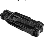 SOG PowerPint Mini Compact Stainless Steel Multi-Tool, 18 Lightweight Specialty Tools & SOG Multitool Pliers Pocket Knife, Black