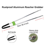 egoola Reacher Grabber Tool,Litter Pick Up Stick Lightweight Aluminium Rustproof,Trash Tong,Reaching Assist Tool for Elderly,Garden Nabber Plogging