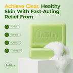 Inlifay Antifungal Soap Bar for Men: Anti Fungal Skin Soap for Athlete's Foot, Jock Itch, Ringworm - Tea Tree Fungus Soap for Active People Daily Body Cleansing