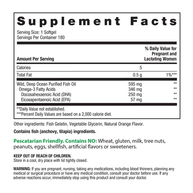 Rainbow Light Prenatal DHA Vitamins for Women | 180 Softgels | Ultra Omega 3 Fish Oil (EPA & DHA) | Supports Brain & Eye Health for Mom and Baby | for Pregnancy & Nursing