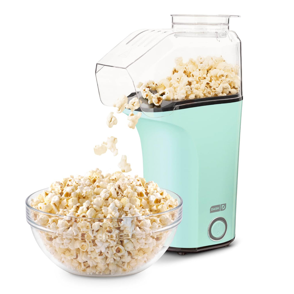 Dash Fresh Pop Popcorn Maker, Electric Hot Air Popper, 16-Cup, Aqua