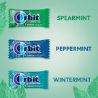 ORBIT Peppermint, Spearmint, & Wintermint Assorted Sugar Free Chewing Gum Bulk Pack, 13.4 oz 200-Piece Bag