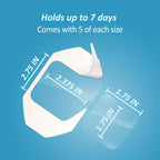 Nexcare Tegaderm Transparent Dressing, Clear Film Lets You See Wounds Heal, Waterproof Dressing Holds Fast for 7 Days - 10 Dressings, 2-Pack