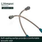 3M Littmann Lightweight II S.E. Stethoscope, 2452, 28" Caribbean Blue Tube