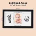 Inkless Hand and Footprint Kit, Boy Girl Newborn Keepsake (Onyx Black)