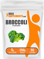 BulkSupplements.com Broccoli Powder - Broccoli Floret & Stalk Powder, Sulforaphane Supplement - Vegan & Gluten Free, 5g per Serving, 250g (8.8 oz) (Pack of 1)