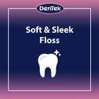 DenTek Comfort Clean Sensitive Gums Floss Picks, Soft & Silky Ribbon, 150 Count, 6 Pack (Blue)