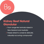 Allergy Research Group NutriCology Kidney Beef - 500 mg Bovine Kidney Glandular Supplement - Freeze-Dried Organ Extract - Renal & Glandular Support - Hypoallergenic - 100 Servings - 100 Vegicaps