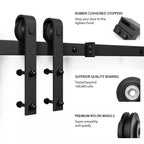 SMARTSTANDARD 6.8 FT Barn Door Hardware Kit -Fits 40" Wide Door Panel