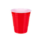 Amazon Basics Small Disposable Red Plastic Party Cups, BPA-Free, 9oz, 50 Count