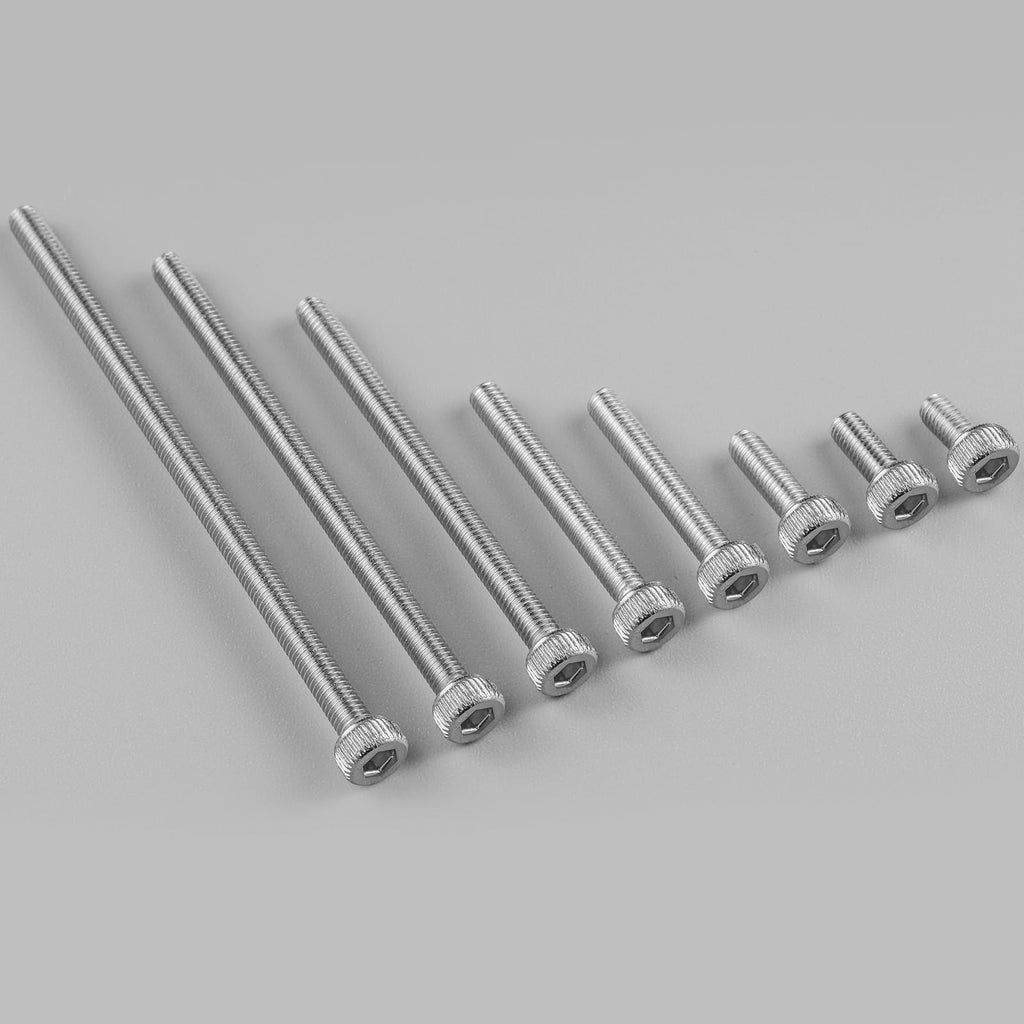 BNUOK 60pcs M3 x 60mm Hex Socket Head Cap Screws Bolts, 304 Stainless Steel 18-8, Allen Socket Drive,Bright Finish, Full Threads,with Hex Spanner