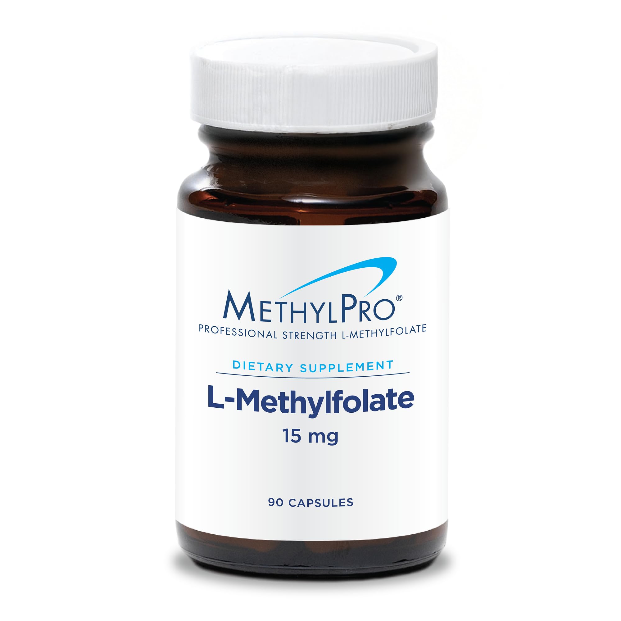 MethylPro L-Methylfolate 15 mg - Bioavailable Folate Supplement for Brain Health & Neurotransmitter Support - Vegetarian & Hypoallergenic - 90 Servings - 90 Count