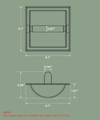 FORIOUS Recessed Toilet Paper Holder, Wall Mount Bathroom Tissue Holder