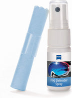 ZEISS Fog Defender System Anti-Fog Kit for Glasses 2 Pack – 2 Spray Bottles and 2 Microfiber Cloths
