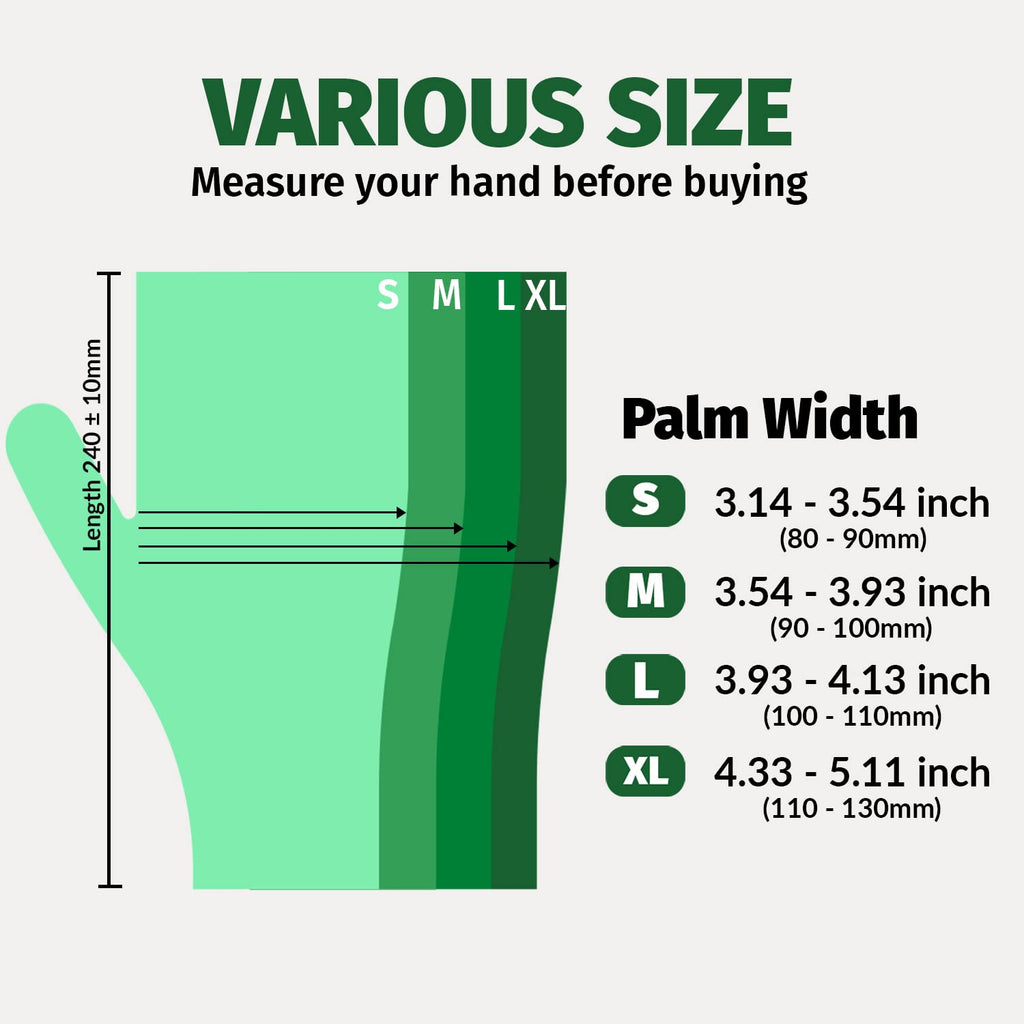 GORILLA SUPPLY Disposable Heavy Duty Vinyl Gloves, Large, 300 Count, BPA Free, Food Safe, Powder Free