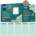 Inspire Super and Ultra Absorbent Disposable Bed Pads, 36" X 36", Pack of 50 with Adhesive, XXL