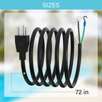 SPX1250WA Power Cord for Hayward Pool Pump Compatible with Hayward Power-Flo SP1500 Pool Pump Series (6FT)