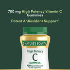 Nature's Bounty Vitamin C Gummies 700mg, High Potency Vitamin C Chewable Gummies for Adults, Immune Support Supplement, Dietary Supplement, Orange Flavor, 60 Ct (Pack of 3)