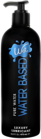 Wet Silver Water-Based Lubricant | Long-Lasting, Original Premium Formula | Vegan, pH-Balanced, Hypoallergenic, Paraben-Free, Non-staining | Lube for Men, Women & Couples, 16 fl oz