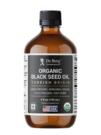Dr. Berg Black Seed Oil Organic Cold Pressed – Pure Nigella Sativa Black Cumin Oil – USDA Organic, Halal, Vegan – for Hair, Skin, Immune Support – Unrefined Liquid – 4 oz Glass Bottle