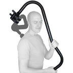 Ninefold Design BackBadger Percussive Massage Gun Holder for Back, Compatible with Most Massage Guns, for Hard to Reach Areas - Black
