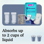 Because Premium Guards for Men - 20 Count Pack of Discreet, Individually Wrapped Bladder Protectors - Complete Absorbency, Fast-Locking, Odor Control - Comfort Fit, 2 Cups of Absorbency