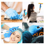 Basic Medical Synmax Vinyl Exam Gloves - Latex-Free & Powder-Free - Large, BMPF-3003(Case of 1,000) Blue