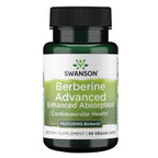 Swanson Berberine Advanced Enhanced Absorption Supplement for Health-Conscious Adults Seeking Optimized Bioavailability - Featuring Berbevis 550 mg (30 Vegan Capsules)