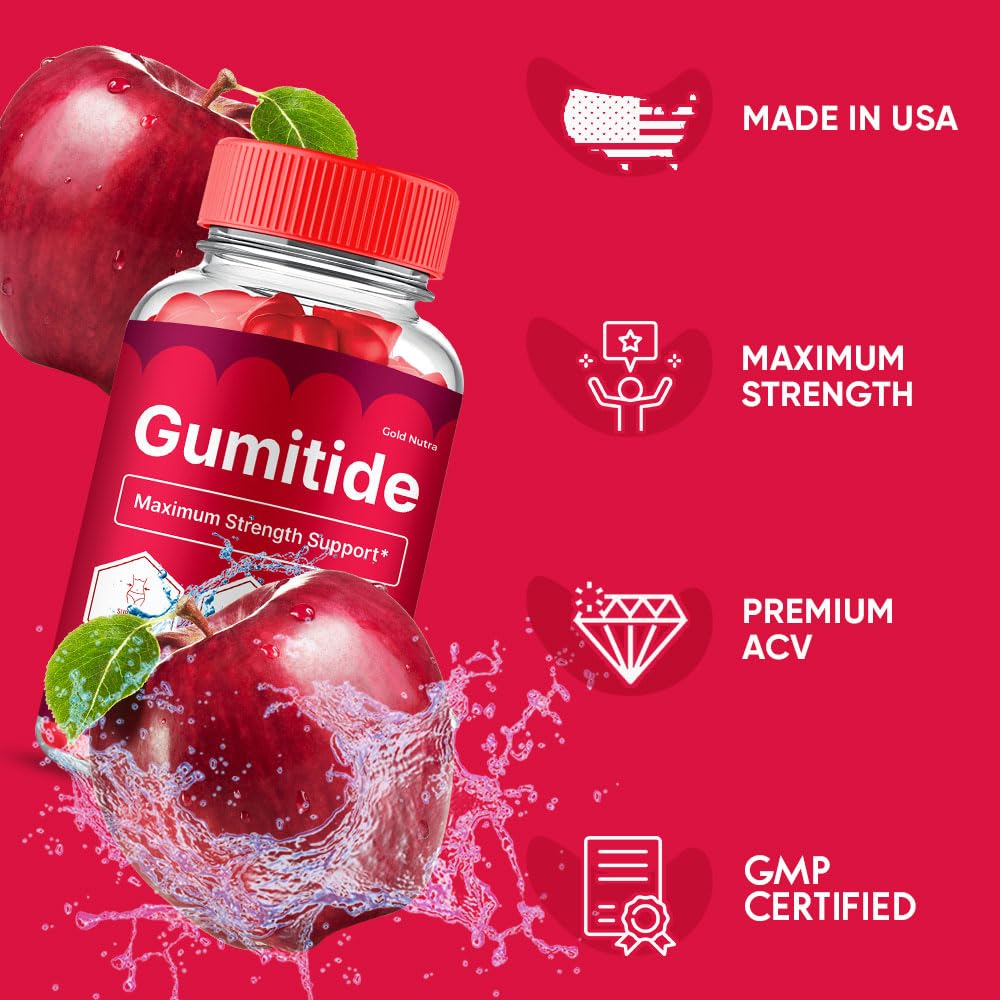 Gumitide Gummies, Gumi Tide Gummy, Official Advanced Formula for Men and Women, 5 Month Supply (5 Pack)