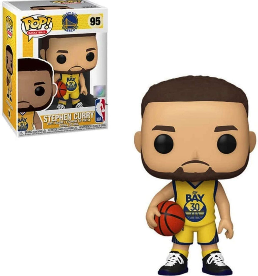 Stephen Curry Golden State Alternate Jersey #95 Pop Sports NBA Action Figure (Bundled with Pop Protector to Protect Display Box)