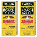 Harris Roach Tablets, Boric Acid Roach Killer with Lure, Alternative to Bait Traps (6oz, 2-Pack)