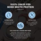 Paleovalley 100% Grass Fed Beef Bone Broth Protein Powder - Rich in Collagen Peptides for Hair, Skin, Gut Health, Bone and Joint Support - 13g Protein Per Serving - No Gluten or GMOs - Vanilla
