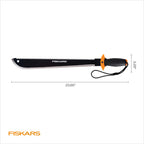 Fiskars 24" Machete Saw, Dual-Edge w/Tempered Steel Blade & Aggressive Saw