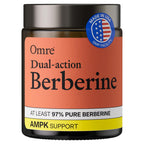 OMRE Berberine Dual-Action Formula with Phytosome (1000mg Total Berberine) - Support Metabolic and Heart Health, Gluten-Free - 30 Servings