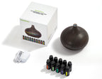 InnoGear 400ml Aromatherapy Essential Oil Diffuser 10 Oils Gift Set, Dark