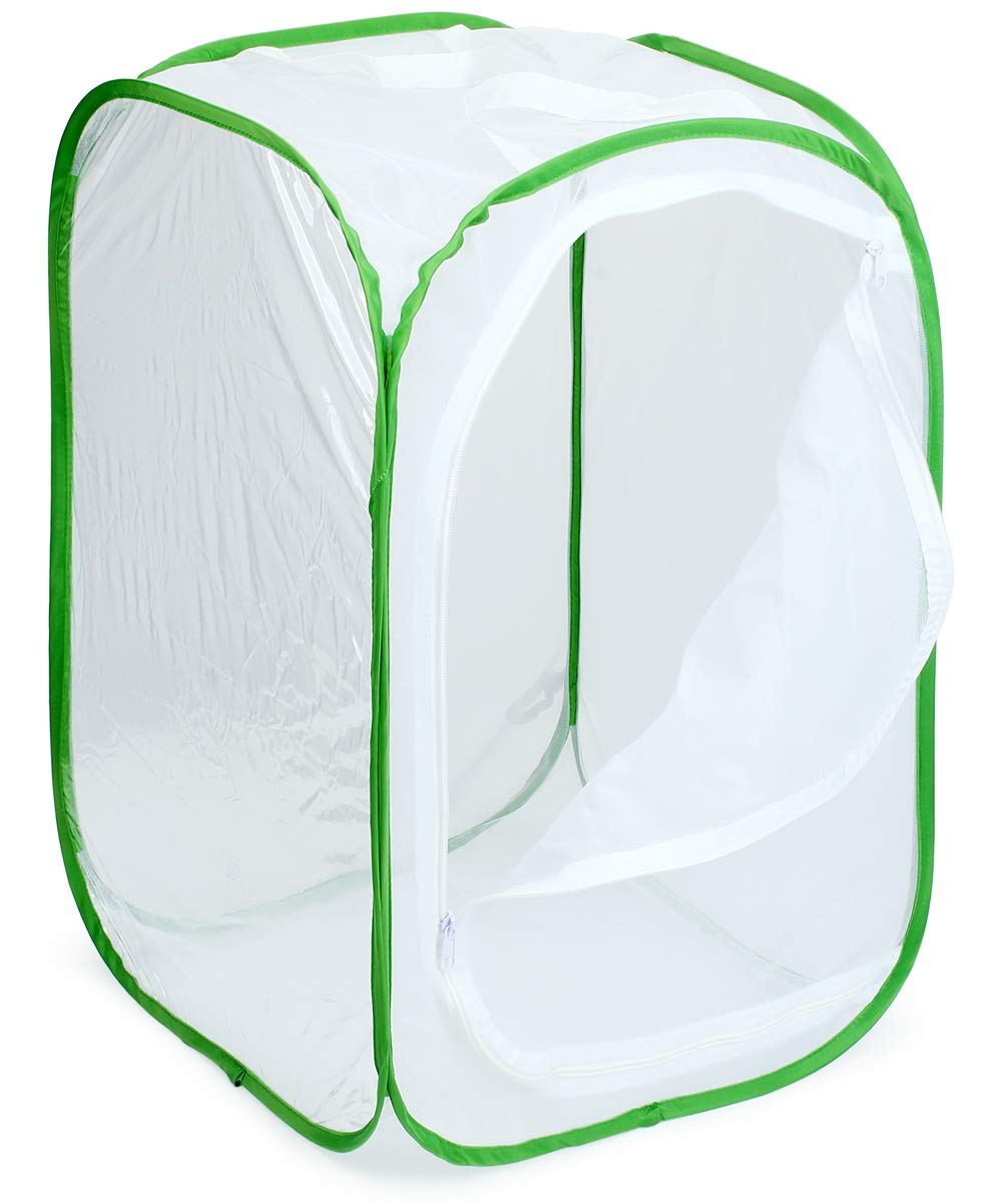 RESTCLOUD Professional Butterfly Habitat Insect Cage Caterpillar Enclosure Pop-up Polyester Bottom for Easier Clean