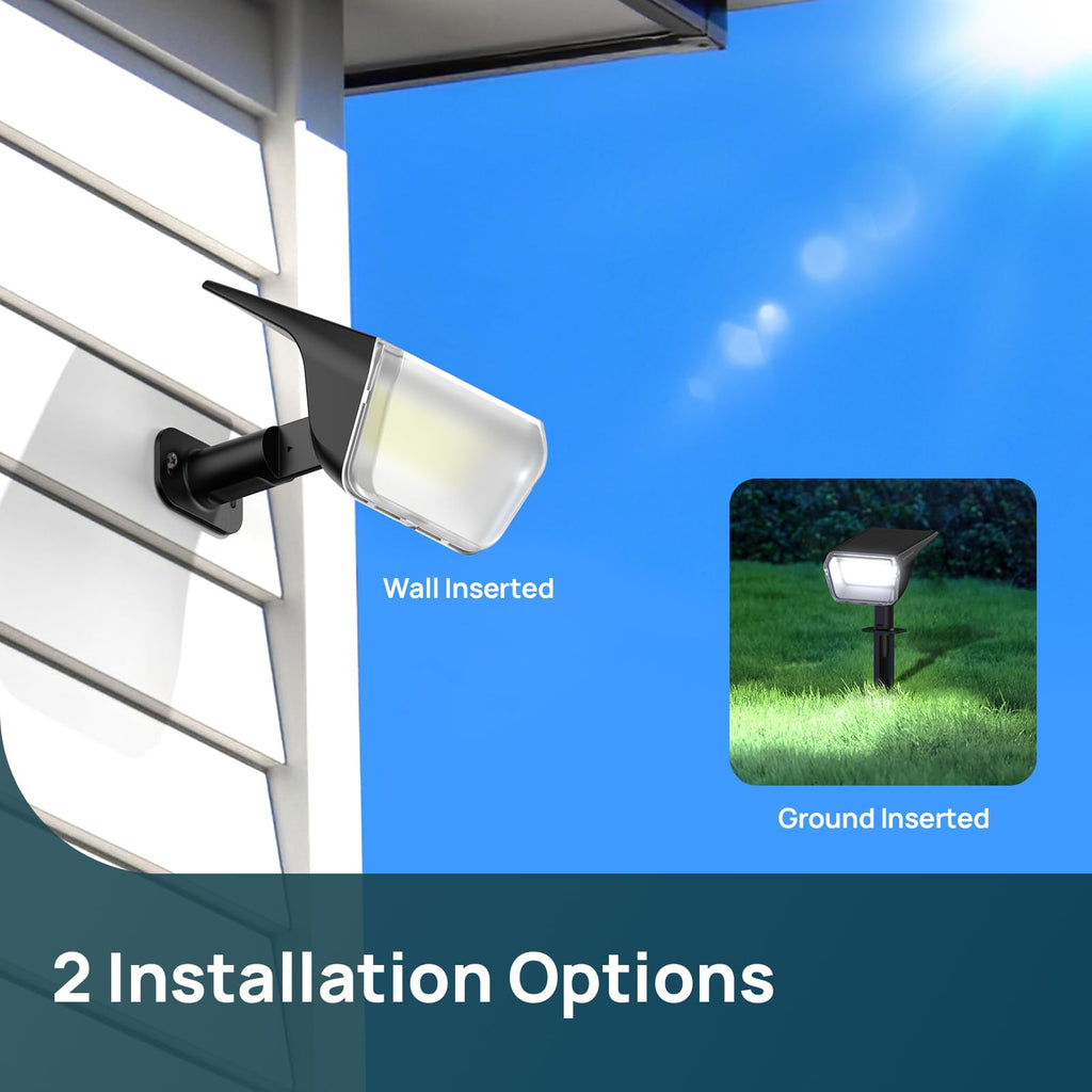 Linkind Halloween Solar Spot Lights Outdoor Waterproof Multicolor 4 Pack