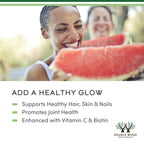 Double Wood Supplements Premium Liquid Collagen - 2500mg of Hydrolyzed Bovine Collagen (Type 1, 3 and Grassfed) - 32 Servings - for Women and Men - 30 mcg of Biotin - Sugar Free Pear Flavor