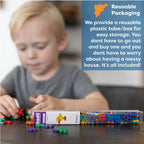 Incredibly Interconnectable Toys KADU Rainbow 250 Piece Set - STEM/STEAM Building + Construction Toy, for Open + Imaginative Play Ages 5+