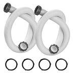 XwaYexa 1.5" Above Ground Pool Hose, 59" Long 29060E Pool Filter Hose Pool Pump Hose Replacement,for Coleman Intex Sand Filters and Saltwater Systems with 1500-2500 GPH Pumps, 2Pcs