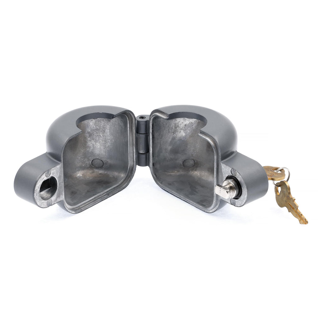 PRIME-LINE Door Knob Lock-Out Device, Keyed Alike, Diecast, Gray (1 Set)