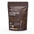 Mushroom Coffee, Instant Mushroom Coffee with Cordyceps, Reishi, King Trumpet, Shitake, Turkey Tail, Lions Mane for Energy, Focus, Positive Mood & Immune Support (30 Servings)