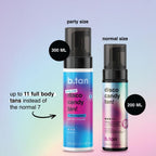 b.tan Large Candy Scented Self Tanner Mousse | Party Size Disco Candy Tan - Best, 1 Hour Express Dark Sunless Tanning Foam, Sweat-Proof & Transfer Resistant Fake Tan, Cruelty Free, 10.1 Fl Oz