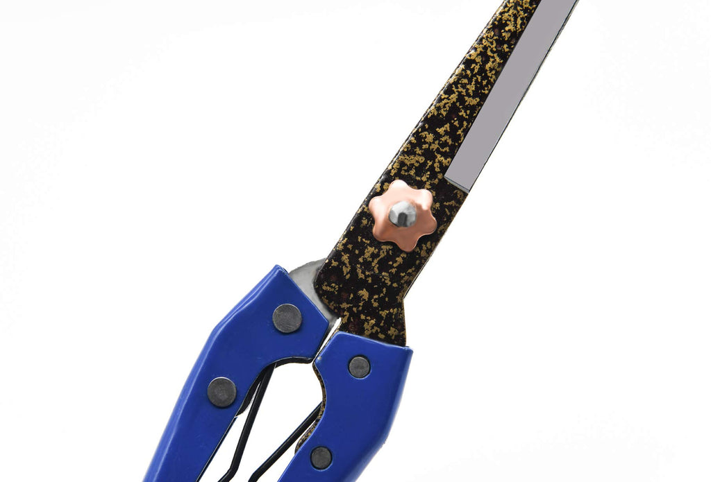 Grass Sheep Shear - Coated Wear-Resistant Handle, Manganese Steel Double-Edged, Strong Spring Suitable For Manual Shearing of Cow, Sheep, and Horse Hair (Blue 10.2 inches)