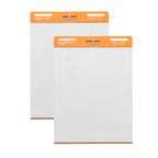 Amazon Basics Sticky Easel Pads for Presentations, Brainstorming, Classroom Use, Bleed-Resistant, Easy to Hang, 25 x 30 in, White, 2-Pack