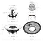 LEKEYE Shower Drain Hair Catcher | Bathtub Stopper/Strainer Stainless Steel Drain Protector