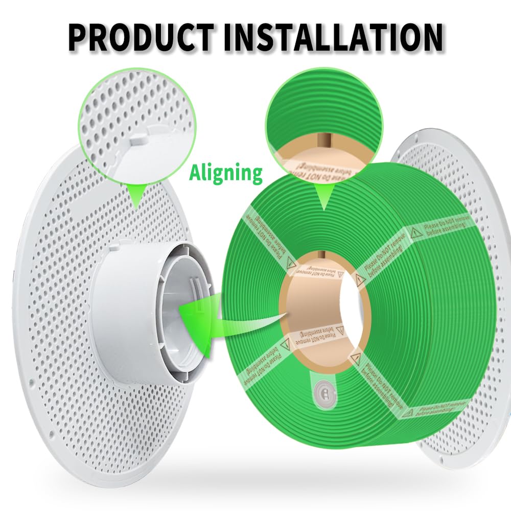 PLA Basic Refill Filament 1.75mm High-Speed, Easy to Print, Eco Friendly with RFID for Bambu Lab X1, X1C, P1S, P1P,A1, A1 MINI AMS 1KG (2.2lbs) Exclude Spool +/- 0.03mm (Light Grey 10104)