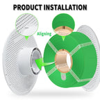 PLA Basic Refill Filament 1.75mm High-Speed, Easy to Print, Eco Friendly with RFID for Bambu Lab X1, X1C, P1S, P1P,A1, A1 MINI AMS 1KG (2.2lbs) Exclude Spool +/- 0.03mm (Light Grey 10104)